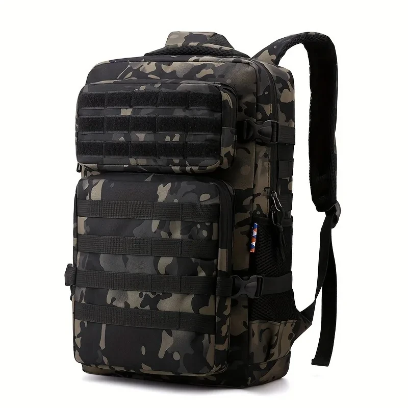 Tactical Backpacks Men\'s Camouflage Backpack, Hiking And Camping Backpack, LargeCapacity Multi-layer Outdoor Sports Backpack