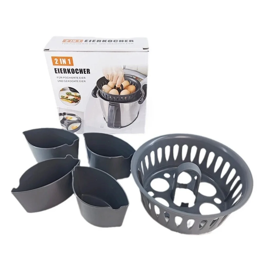 Poacher Pot Cooking Basket Mold Steam Egg Rack Boiler Steamer Egg Cooker Egg Holder for Thermomix TM5 TM6 TM31 images - 6