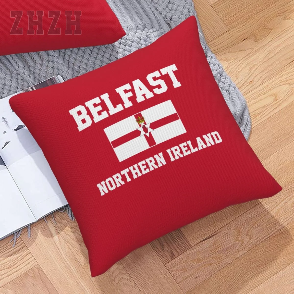 Linen Pillowcases Northern Ireland Belfast Capital Throw Pillow Cover Family Home Decor Sofa Car Waist Cushion