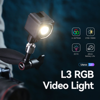 Ulanzi L3 RGB Video Light 2700-7000K CCT Bi-Color COB Video Lamp with Barndoor Snoot for Photography Camera Phone Accessories
