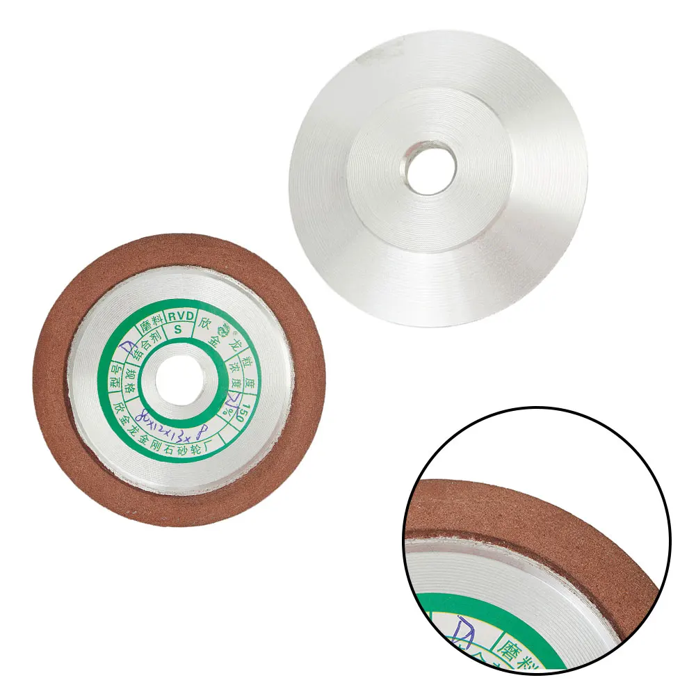 1pc 80mm Grinding Wheel Disc Circle Grinding Wheel Grinding Tool For Polishing Milling Cutter Grinder Disc Sharpener Grinder