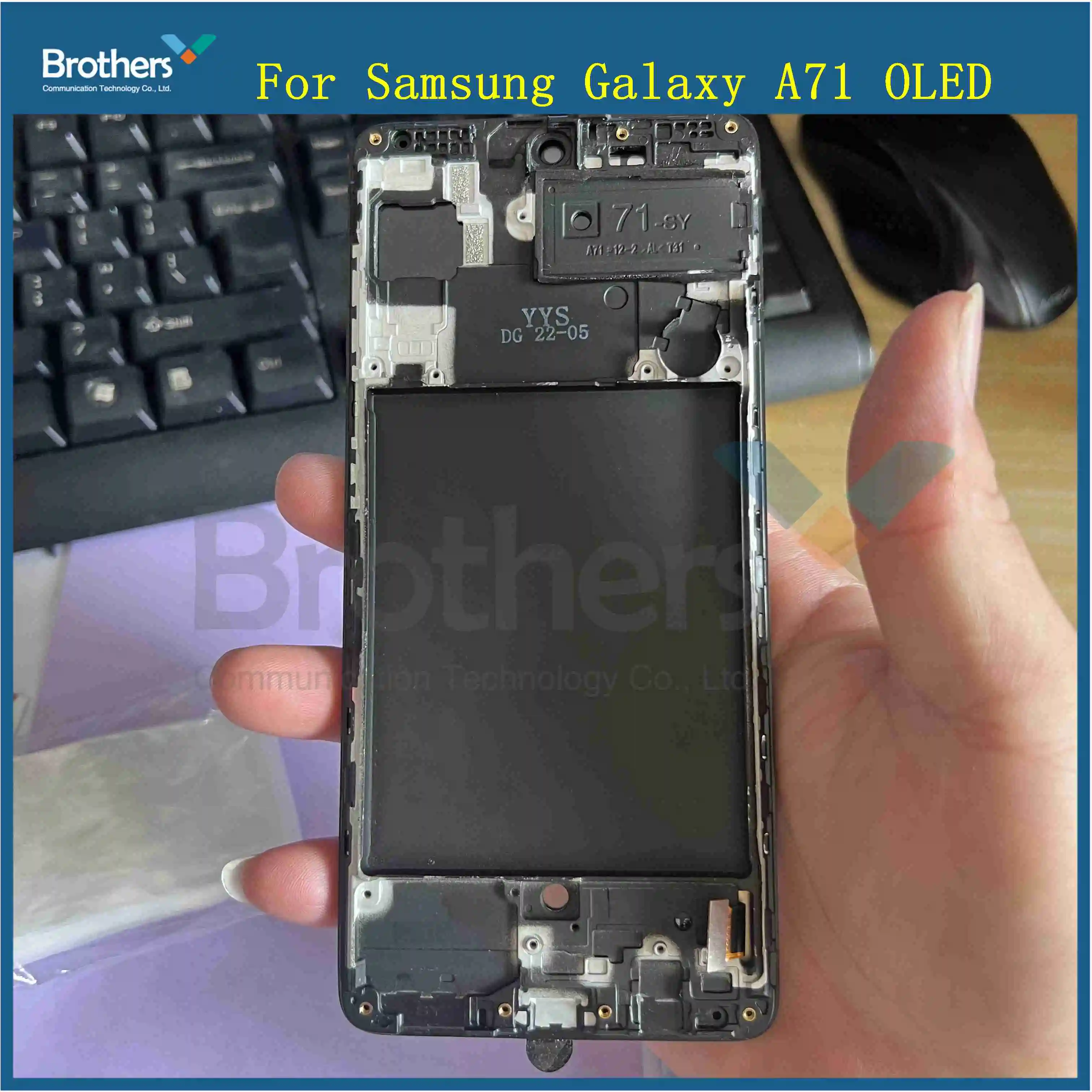 OLED Display For Samsung Galaxy A71 A715 A715F A715FD LCD Touch Screen Digitizer Replacement With Frame