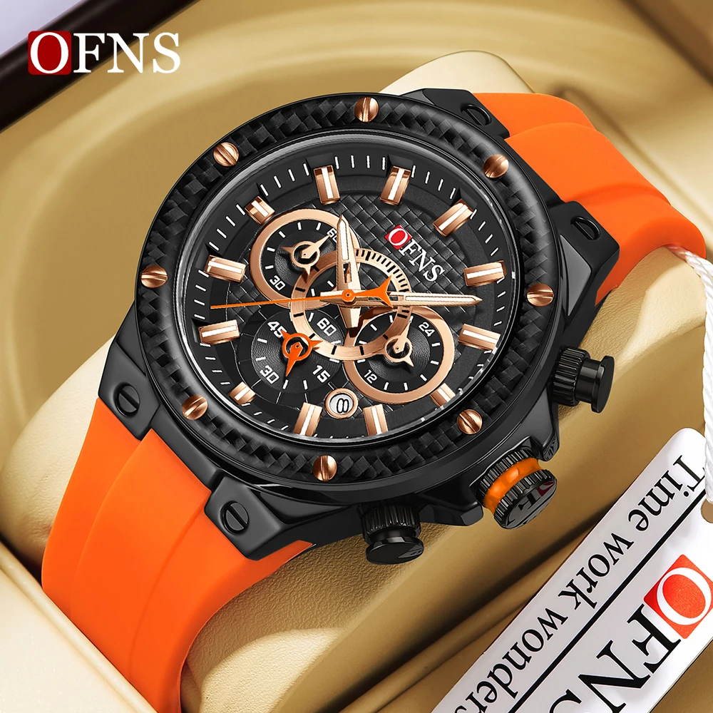 

Sanda 5514 Hot selling Quartz Watch Men's Three Eyes Six Needle Fashion Trend Men's Multi functional Waterproof Quartz Watch