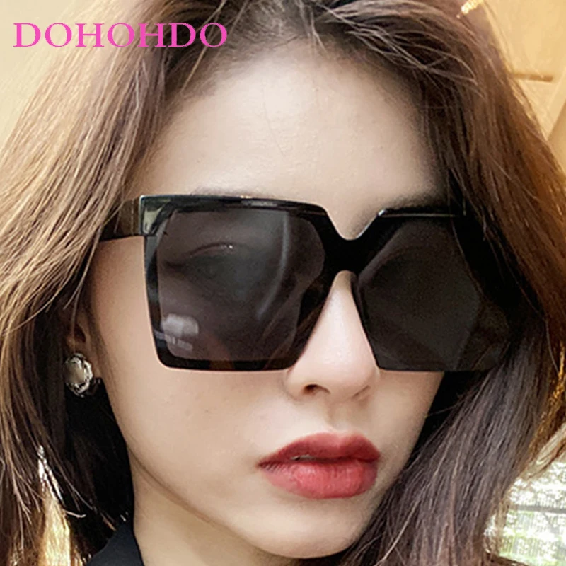 

Fashion Designer Big Frame Square Men Sunglasses Brand Designer Classic Trend Women Sunglass Driving Shade Eyewear Female UV400
