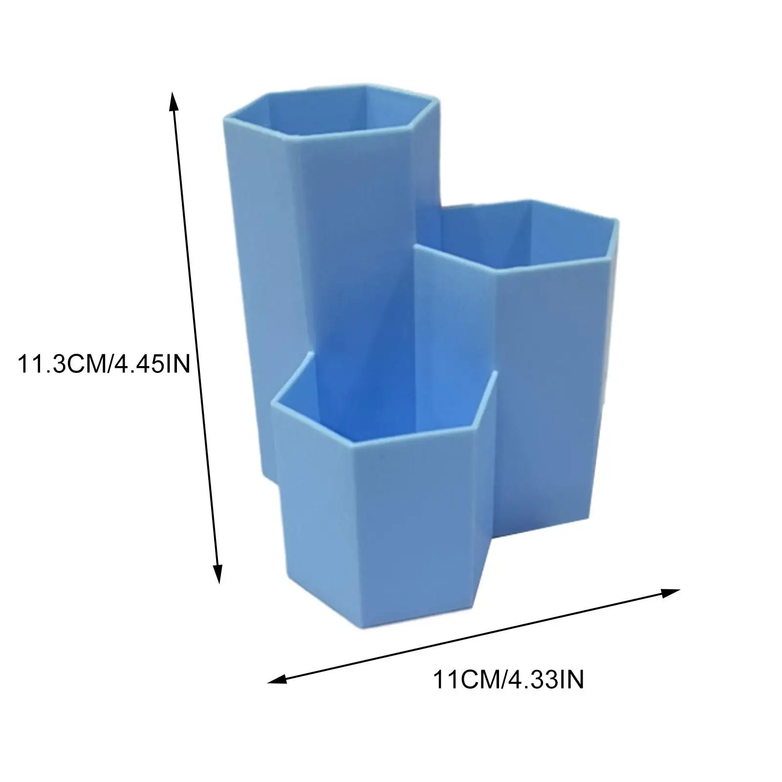 Recipiente de sobrancelha de mesa com suporte em forma hexagonal para bancada de vaidade