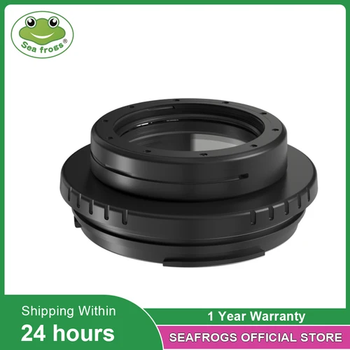 Seafrogs-소니 E 16-50mm f3.5-5.6 PZ OSS 용 67mm 스레드가 있는 플랫 쇼트 포트, 자동 초점 전용, 줌 기어 포함
