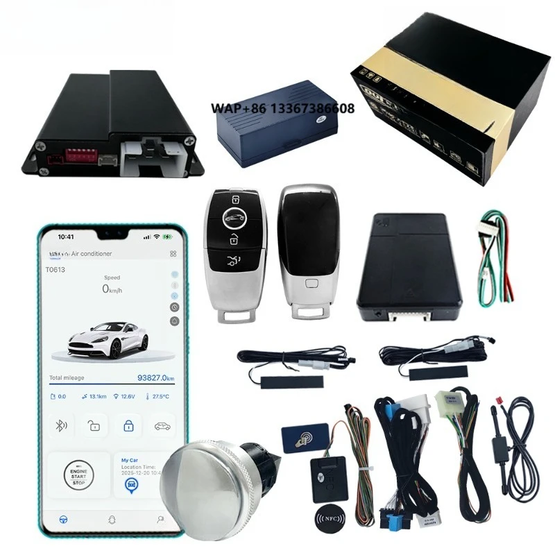 

Remote Car Starter Digital Key Car Alarm System Plug Play