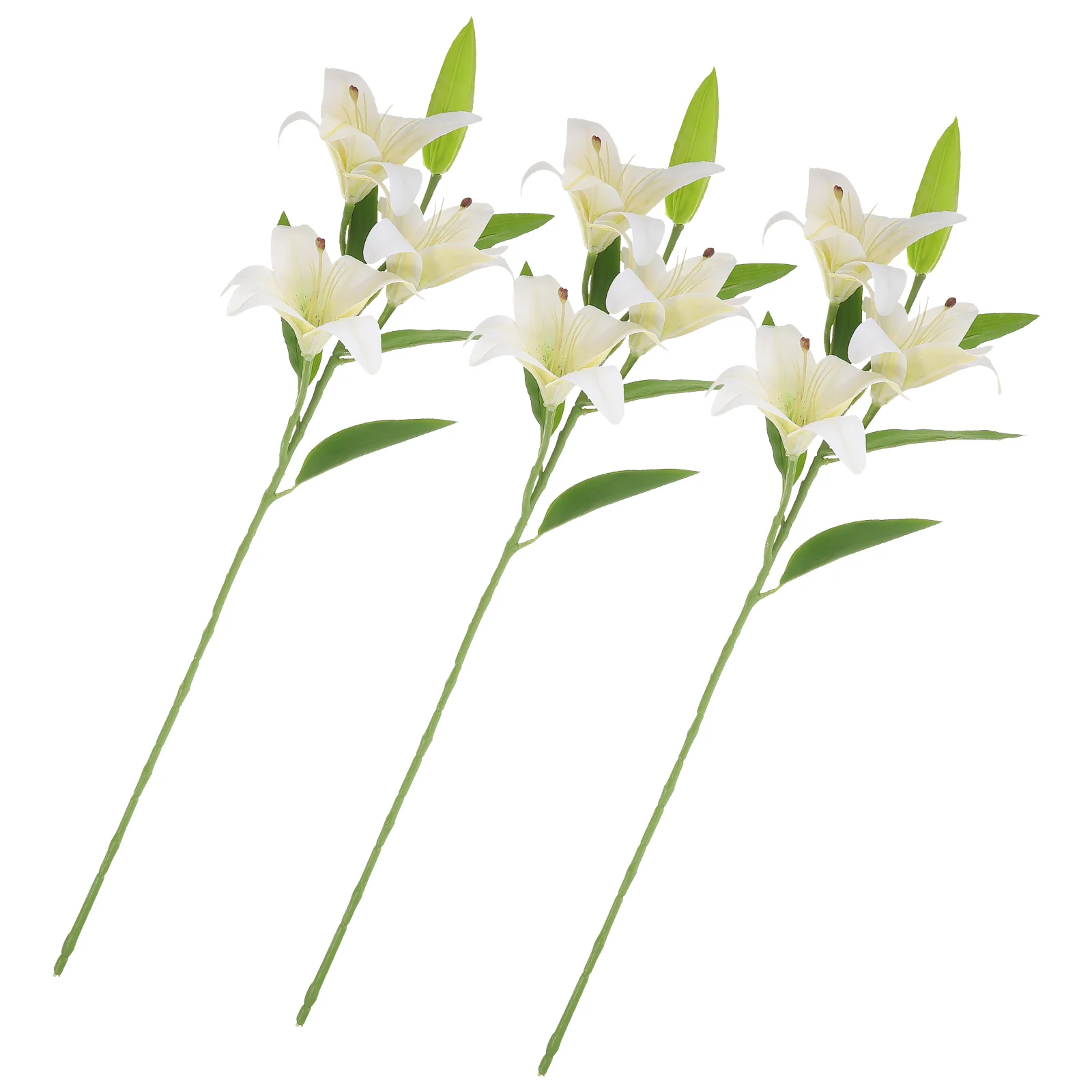 

Artificial Lily Decoration Fake Flowers Artifical Realistic Bouquet Decorative Lifelike