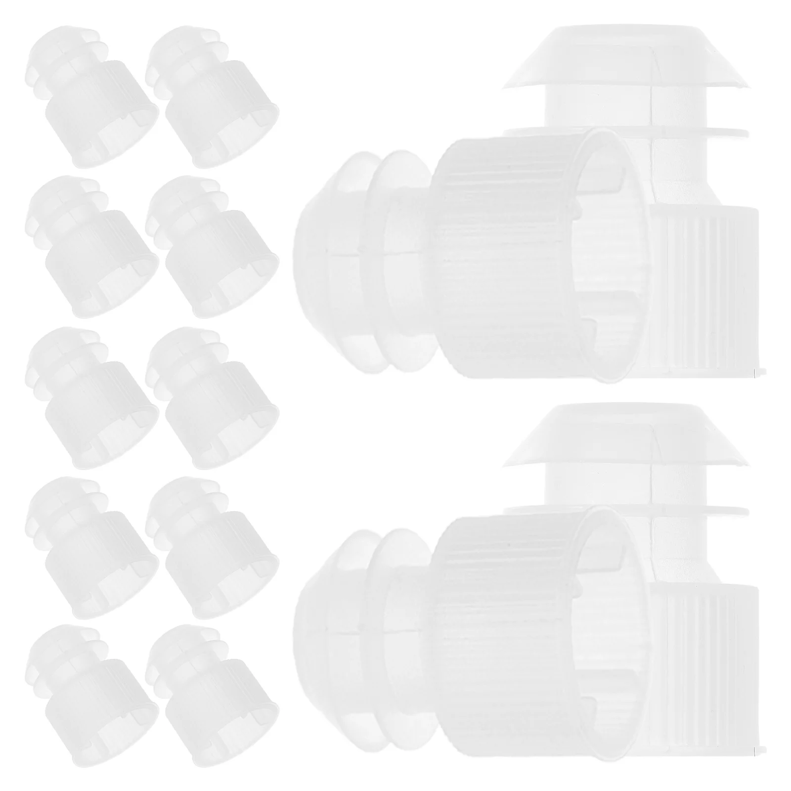 

100 pcs Test Tube Stoppers Plastic Sealing Plugs Winged Bottle Stopper Hospital Laboratory Environment Tight Seal