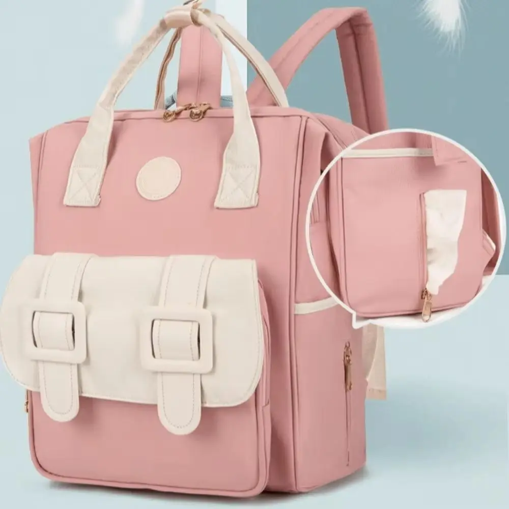 Korean Style Diaper Bag Backpack Waterproof Large Capacity Maternity Bag Wear-resistant Durable Mommy Bag Baby Care