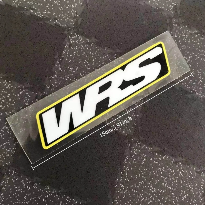 2Pcs WRS Windshield Logo Motorcycle Stickers, Waterproof Vinyl Decals for Windscreen Fairing