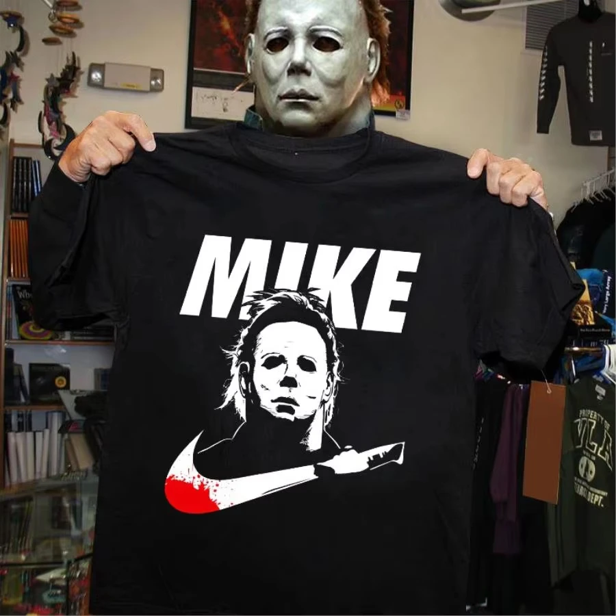 

2023 New Cotton Halloween Horror Movie T Shirt Vintage Cotton Tee Shirt Short Sleeve Tshirts Free Shipping Women Men