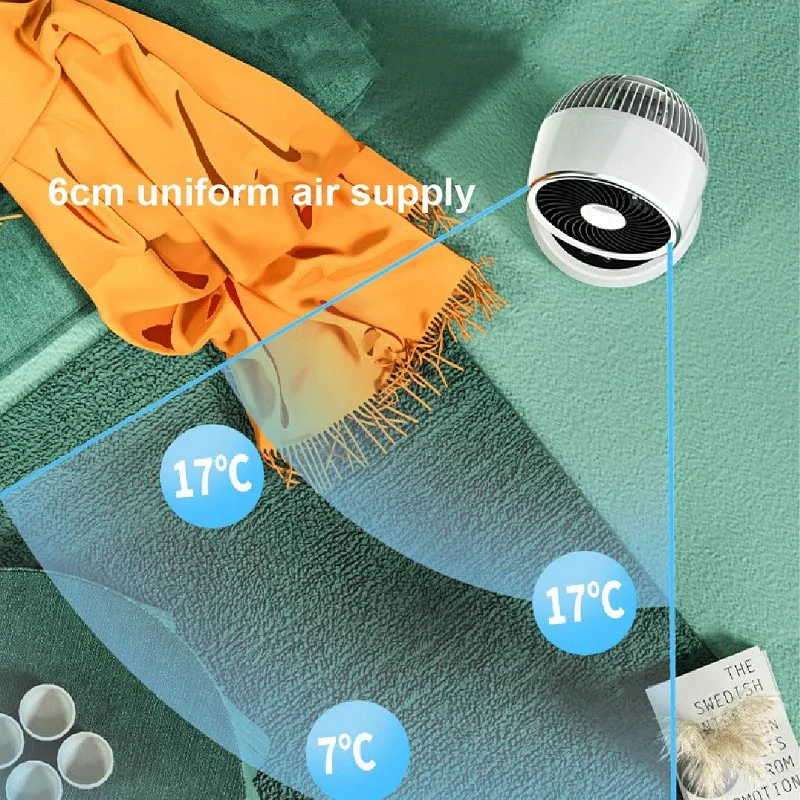 공기 순환 선풍기 전기 선풍기, 가정 바닥 선풍기, 조용한 데스크탑 터빈, 기숙사, 3 기어 냉각 시간 전기 선풍기, 여름, 220V