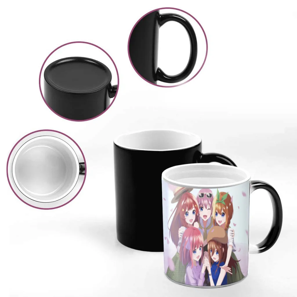 The Quintessential Quintuplets Anime Mugs Cup Changing Color Magic Mugs Heat Sensitive Tea Cup Coffee Mug Gift Mug