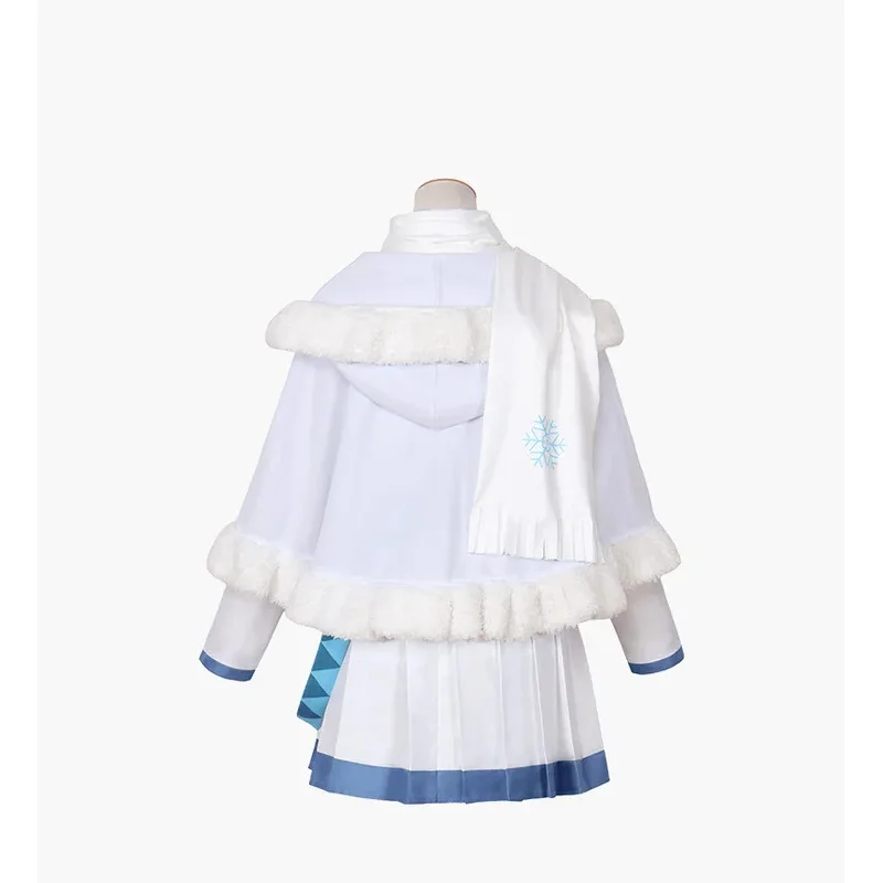 

AIAI 2025Новинка 2024 Снег Мику Косплей Костюм Парик Милое Платье Шаль Хэллоуин Вечеринка Рождественские Наряды для Женщин Девочек Полный Комплект