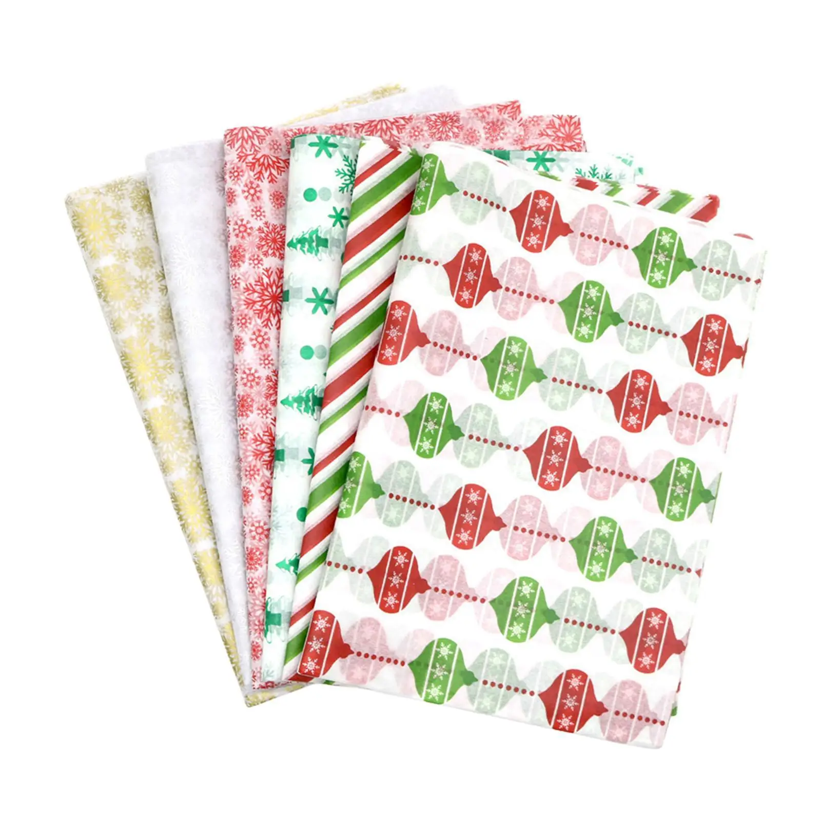 Christmas Tissue Paper Sheets Xmas Decorative Fashionable Floral Wrapping Papers for Party Wedding Engagement Birthday Holidays