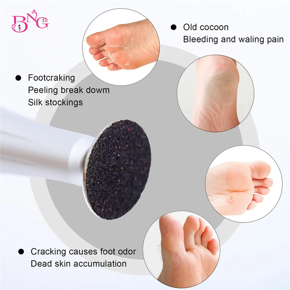 Discos de Papel de Lija Repuestos 3/32'' Eje Disco Metálico para Eliminación de Piel Muerta Callos 25mm Lima de Pies Manicure Pedicure 6