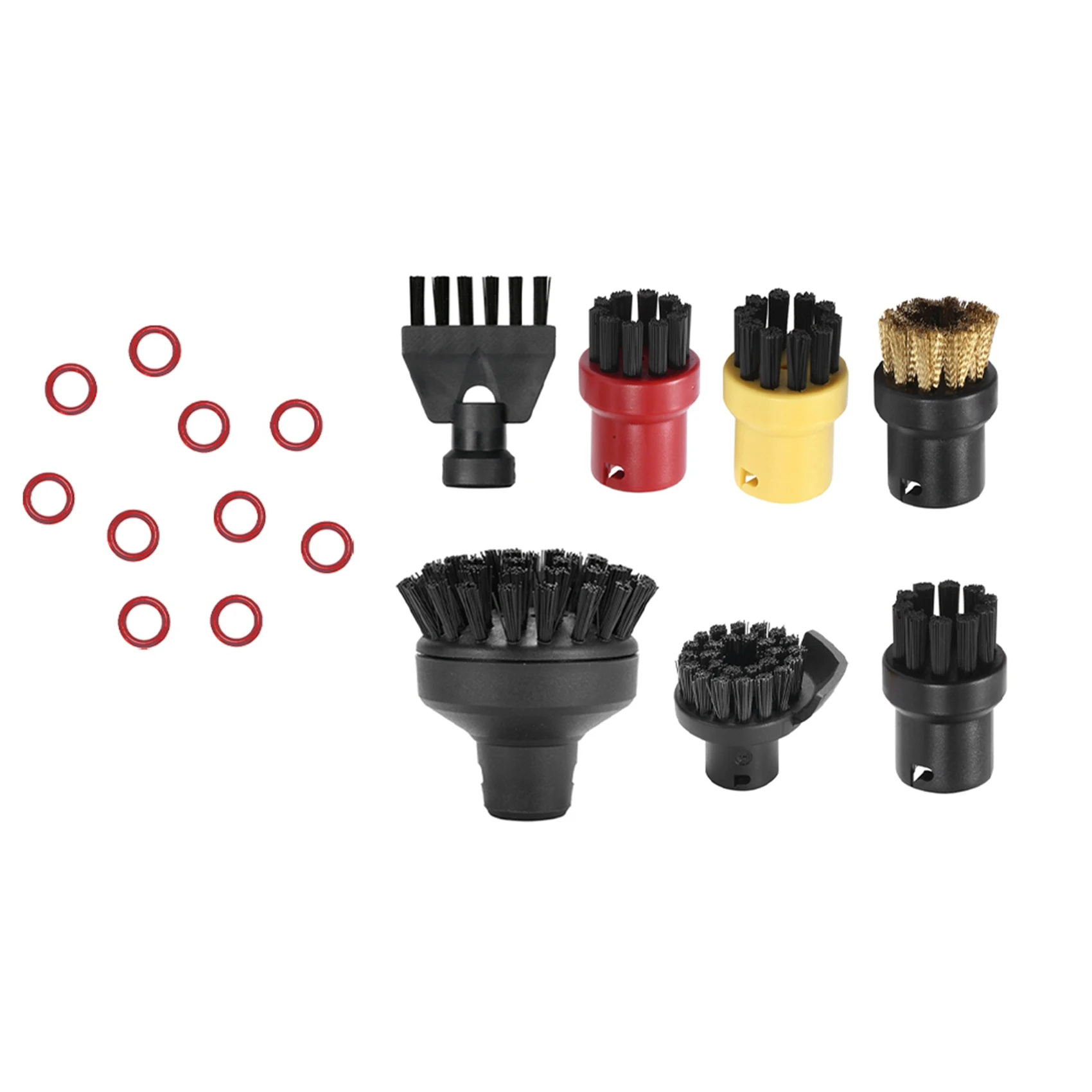 X17A 2025 NEW-1 Set O-Ring Rubber Ring & 1 Set Round Brush Flat Brush Head Cleaning Brush