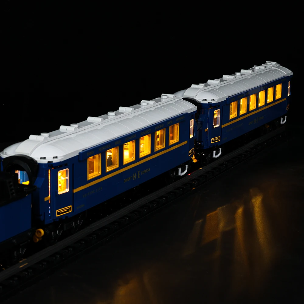 Kyglaring-Ensemble d'éclairage LED pour train Orient Express, blocs de construction à collectionner, jouets de bricolage, blocs de construction non inclus, 21344