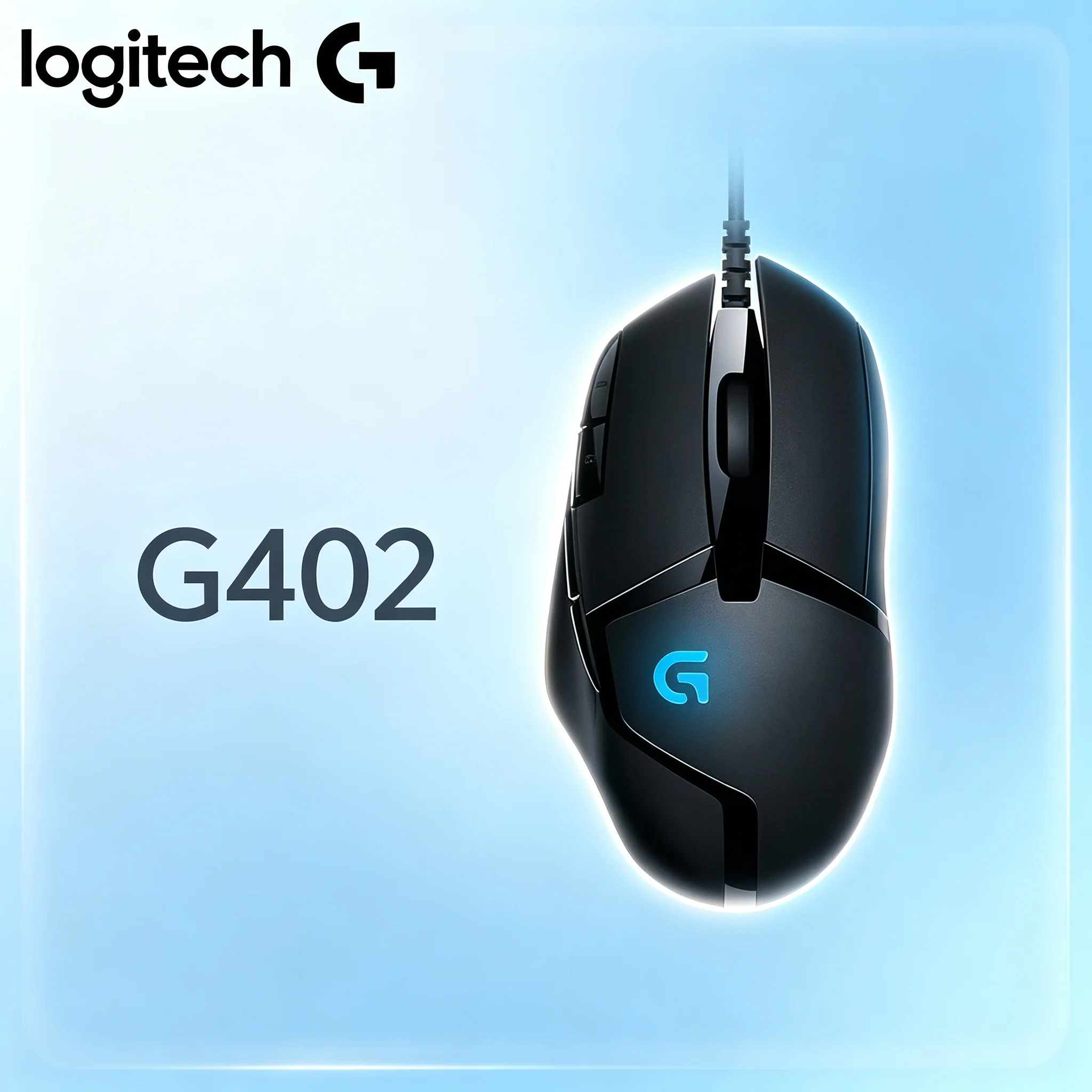 Logitech G402 USB Wired Gaming Mouse Programmable Macro Keys High Precision Sensor Durable Switches for Gaming Office
