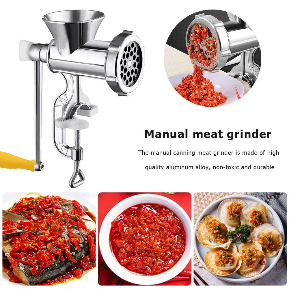 Handheld Manual Meat Making Mincer Grinder Cooking Tools Portable Noodles Sausage Stuffer Filler Hand Crank Accessories Kitchen