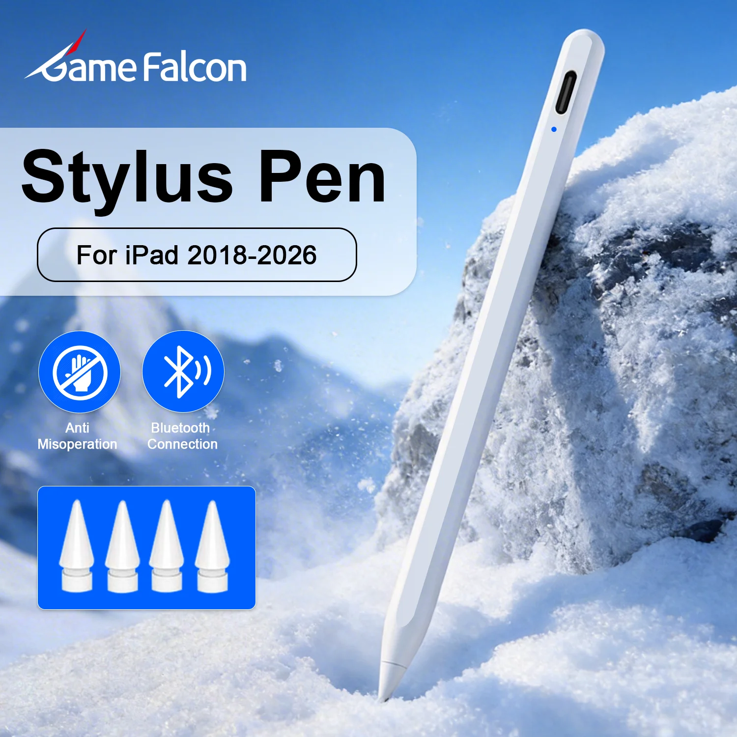 

Стилус A16 для iPad 11-го поколения, совместимый с Apple Pencil 10-го и 9-го поколений, для моделей Air 8, 11 (M4, M3, M2), 5, 4, Pro 13, 12.9 (M5), Mini 7, 6. Сенсорные ручки.
