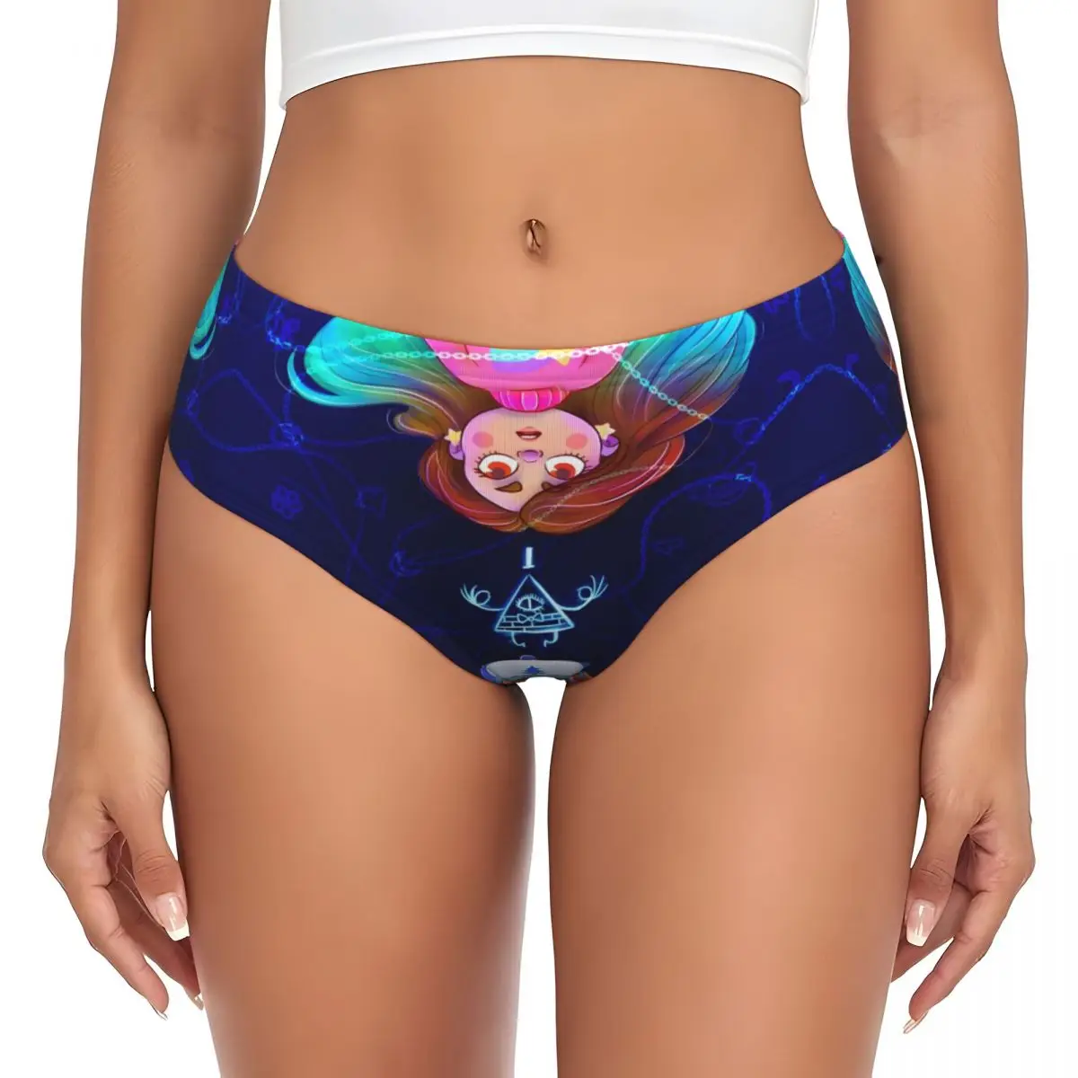 مخصص الجاذبية يقع الكرتون مضحك سراويل قصيرة المرأة الراحة تمتد أفلام أنيمي الملابس الداخلية