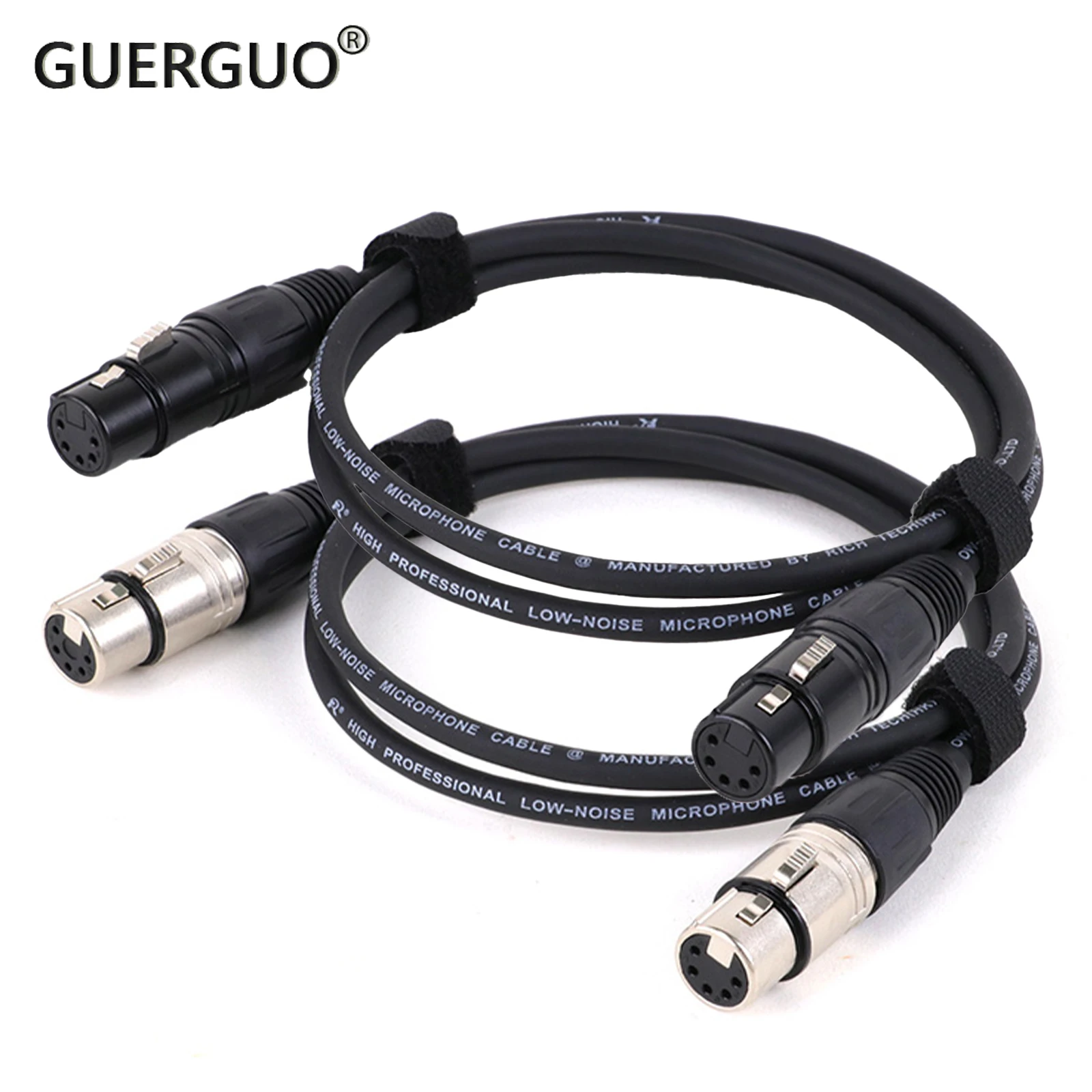 

XLR Cable XLR 5Pin Female to 5PIN Female Audio Amplifier Mixing Console Audio Cable Cords 0.3M-15M