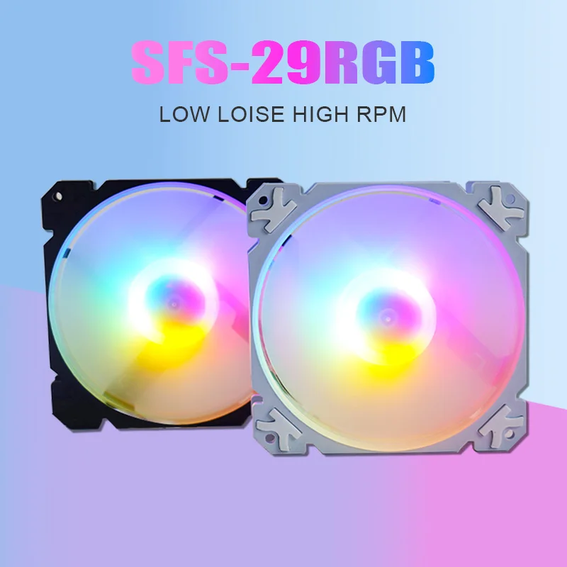MANMU Case Fan For Pc Computer Fan 120mm Cpu Cooling Rgb Fan For Pc Cooler For Gaming