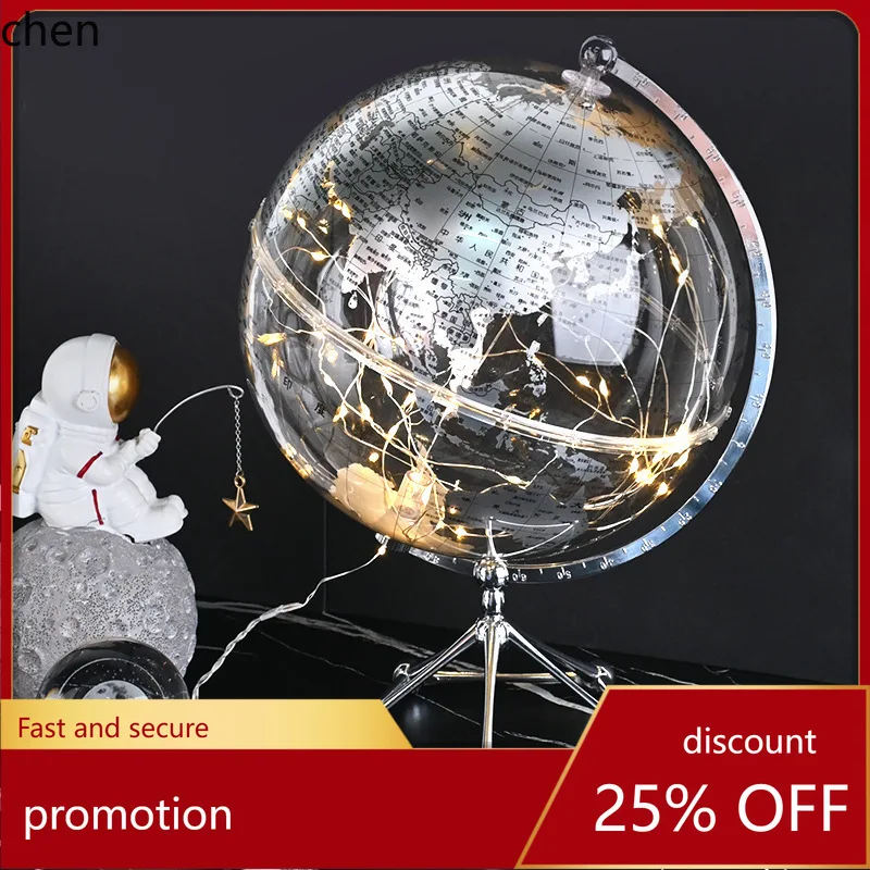 

Hxl transparent globe ornament living room office desktop decoration crystal ball
