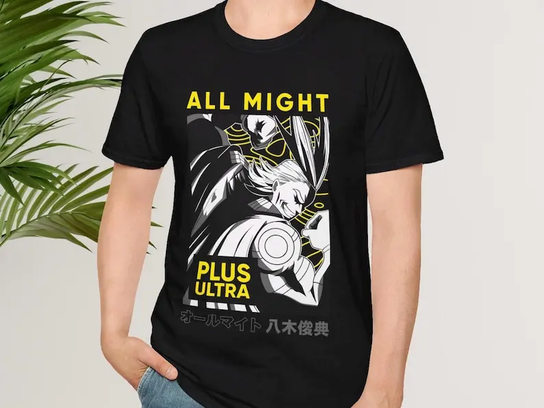 

Anime shirt All Might a Manga Webtoon Kawaii shirt Custom Gift for friends Unisex t-shirt