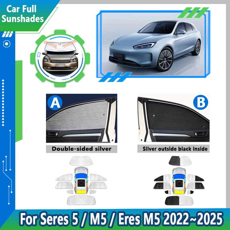 

Автомобильный солнцезащитный козырек для AITO M5 Seres 5 EV 2022 2023 2024 2025 Seres Eres M5, оконный козырек, защита от УФ-лучей, защита конфиденциальности, аксессуары