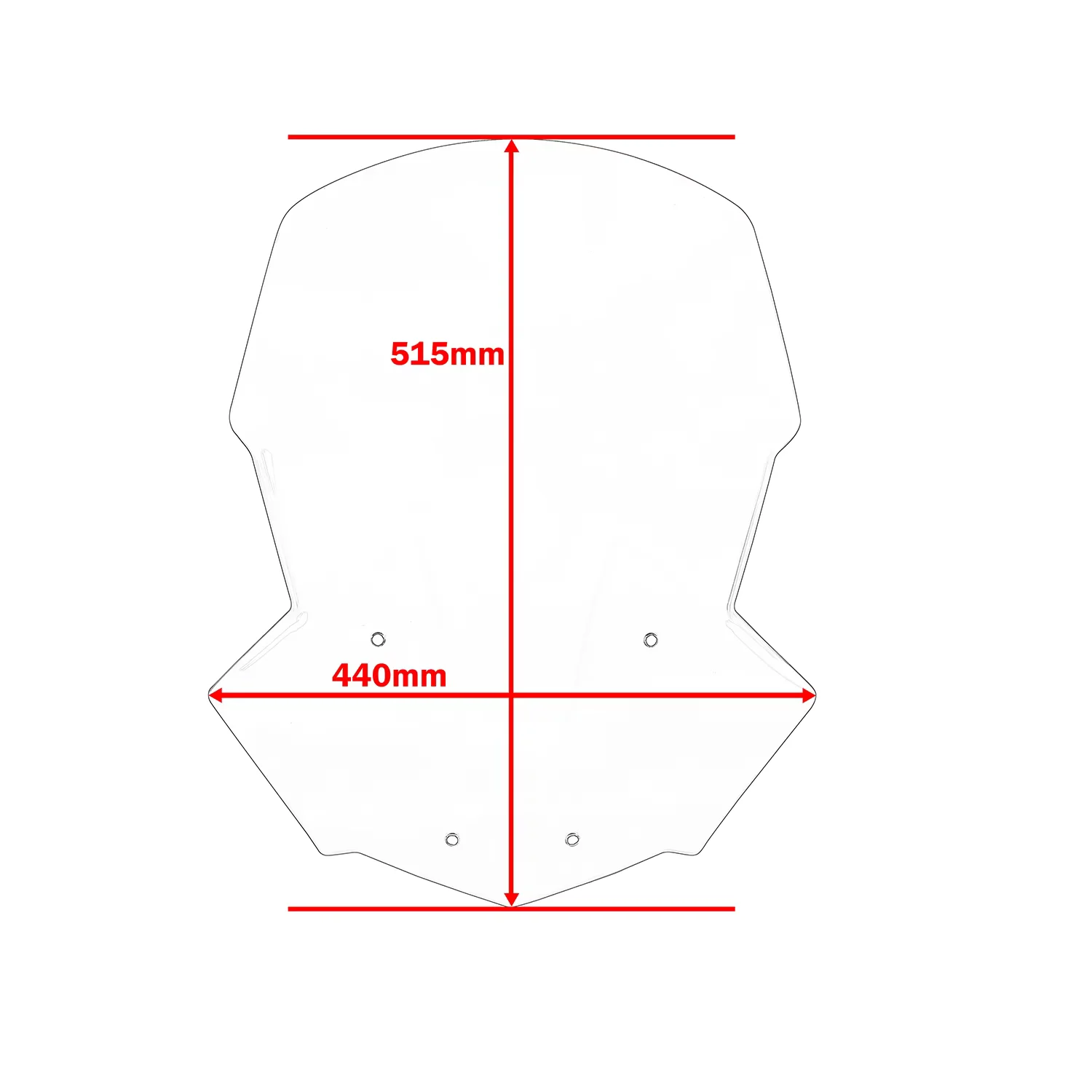 For Triumph Tiger 800 XC XR XRX XRT XCX XCA Motorcycle Sport Front Windshield Deflector - view 4