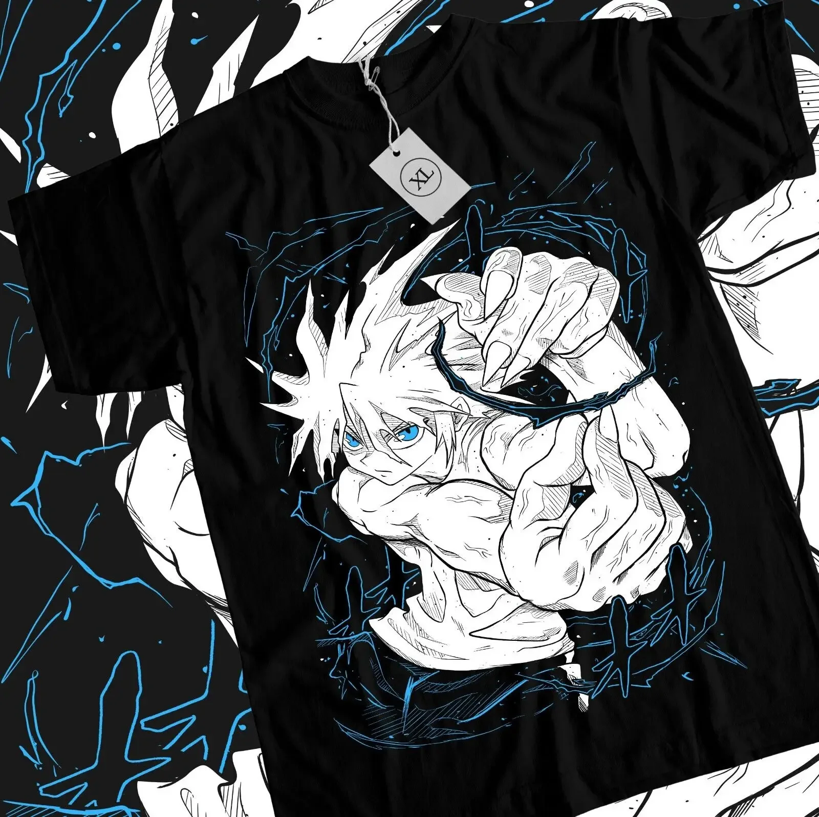 Killua T-shirt Gon Hisoka Hunter Meruem Zoldyck Girl Anime Black Shirt All Size