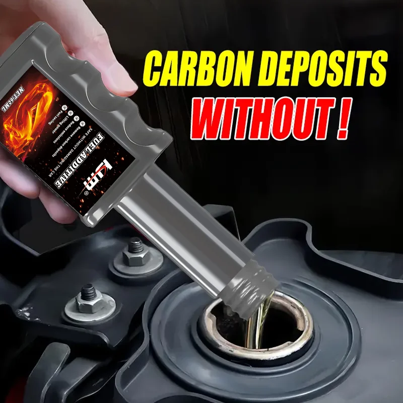 KJM Fuel System Cleaner Additive Carbon Remover Engine Maintenance Fuel Saving Performance Boost Auto Injector Care Liquid 65ML