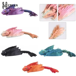 3D Printing Dragon Archaeopteryx Simulation Model Toy Ornaments Full Joint Feathers Can Be Moved And Opened.