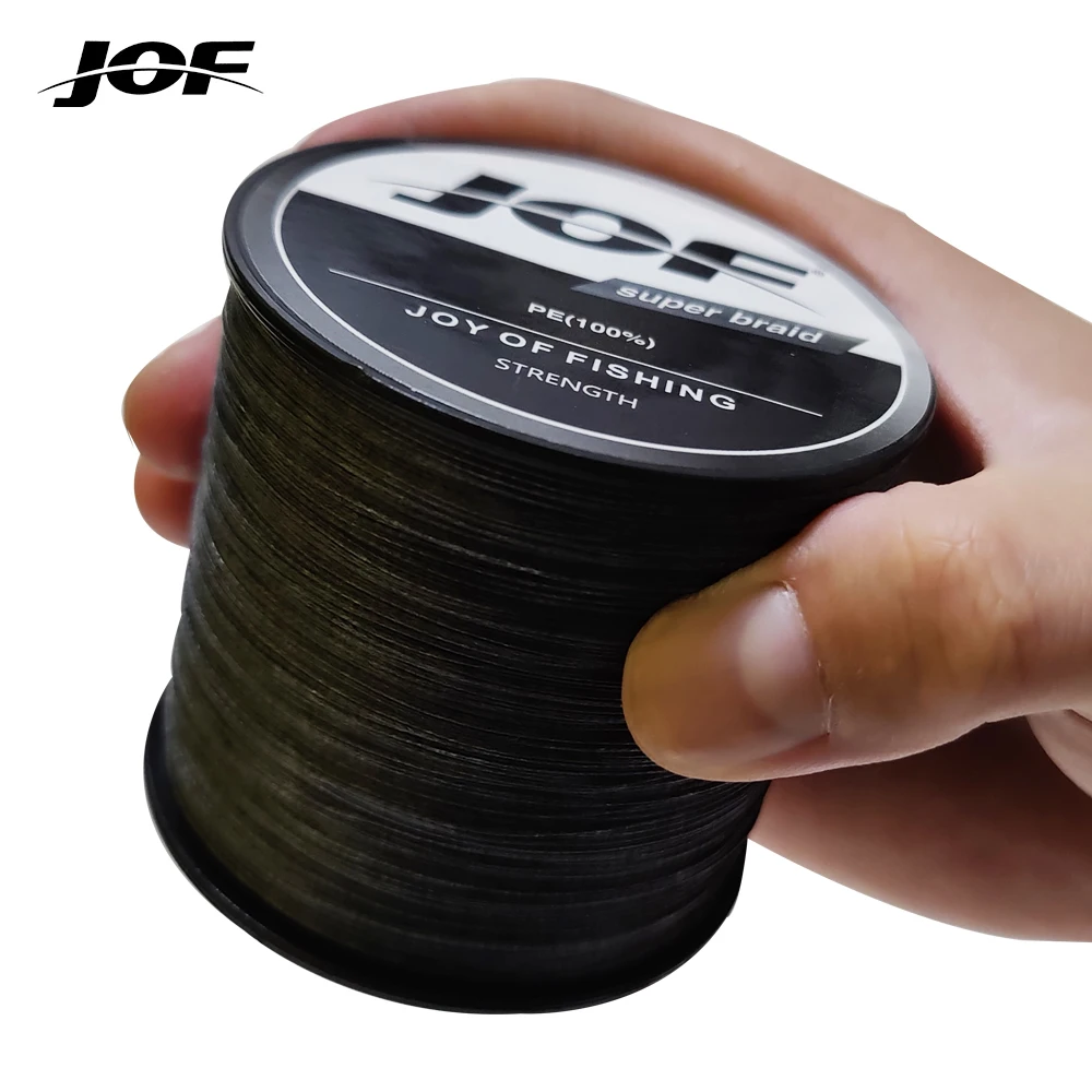 JOF 8 Strands 1000M 500M 300M Carp Fishing Line Braided PE Multifilament X8 Threads Weaves 20-100LB Peche Accessoire