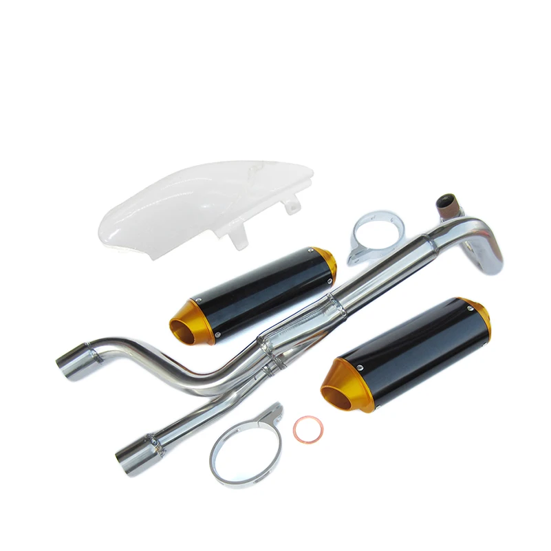 Stainless Steel Weld On Dual Exhaust Muffler FOR CRF50 PIT BIKES