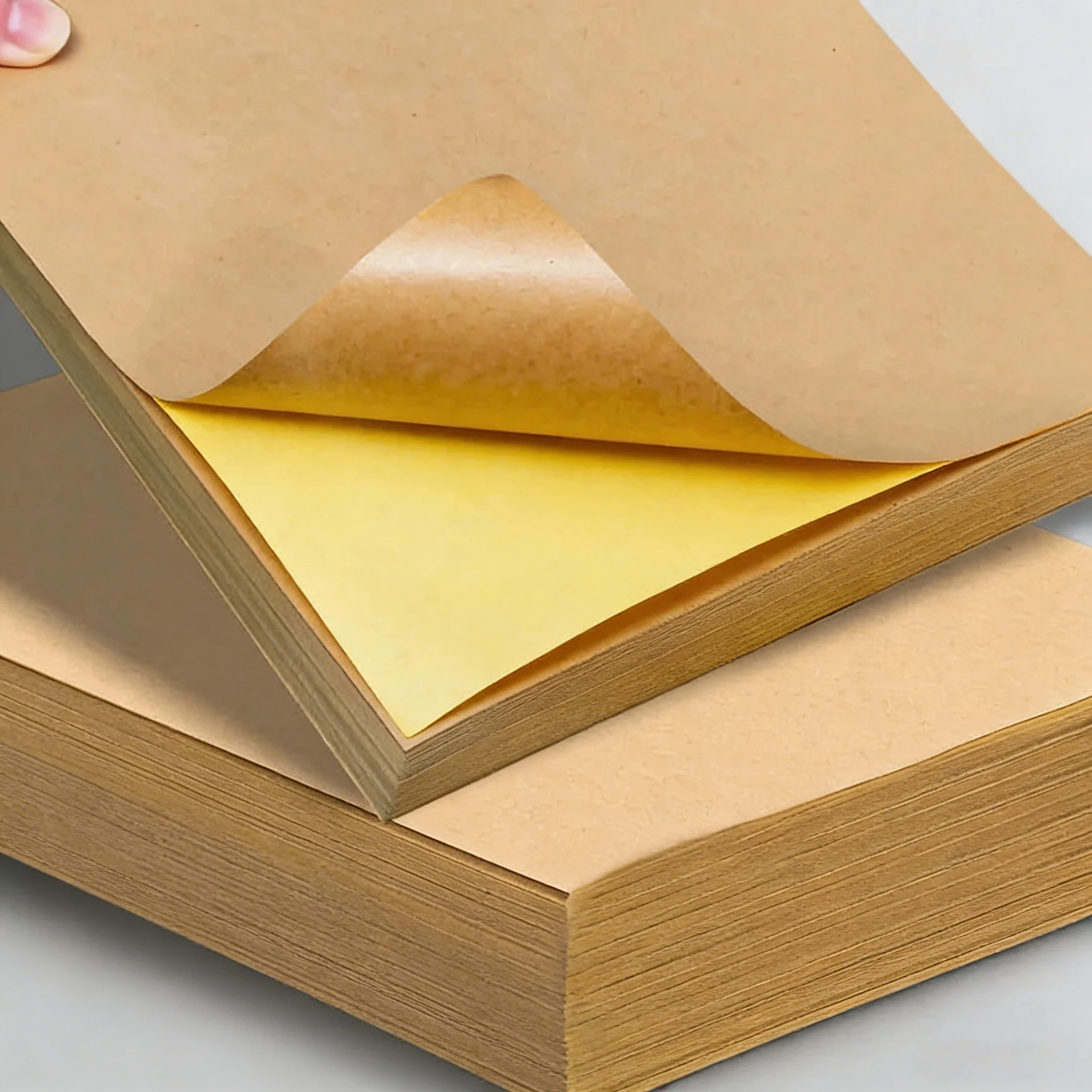 A4 self adhesive printing paper waterproof label sticker kraft paper blank writable personalized label paper large