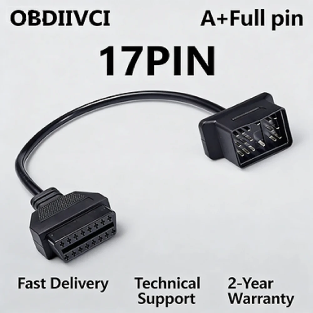 A+ Quality 17Pin 22Pin to OBD2 16Pin Diagnostic Cable for Toyota Car Auto Scanner Fault Code Reader Adapter
