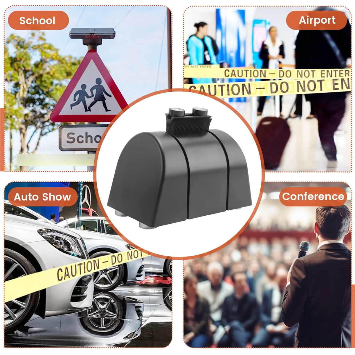 Trending Now 16.4 Ft Magnetic Wall Mount Retractable Belt Barrier, Crowd Control Wall Barrier Fixed Safety Belt with ABS Case