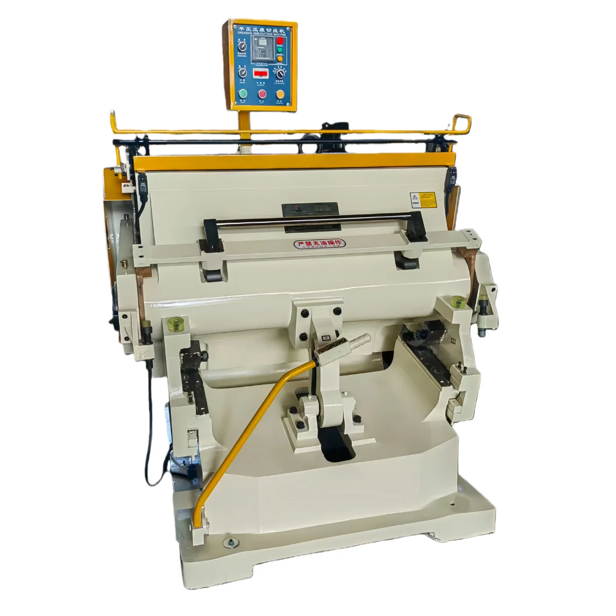 Semi-Automatic Electric Flat Creasing and Die Cutting Machine with 750x520mm Working Area