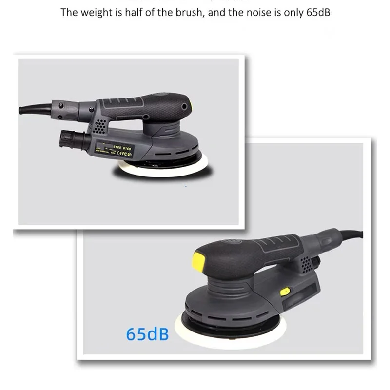 High-Speed 6-Inch Brushless Circular Sander for Dust-Free Sanding and Polishing in Woodworking-Ideal for Garden and DIY Projects