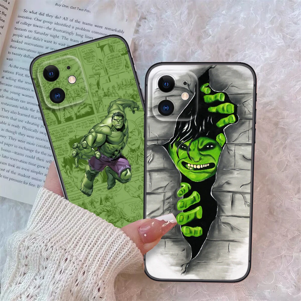 green H-hulk Soft Case for Redmi Note 11 11S 10 10T 10 Pro Max 10S 9T 9 9S 8 8T 7 Xiaomi Mi 11 11I 12 12X