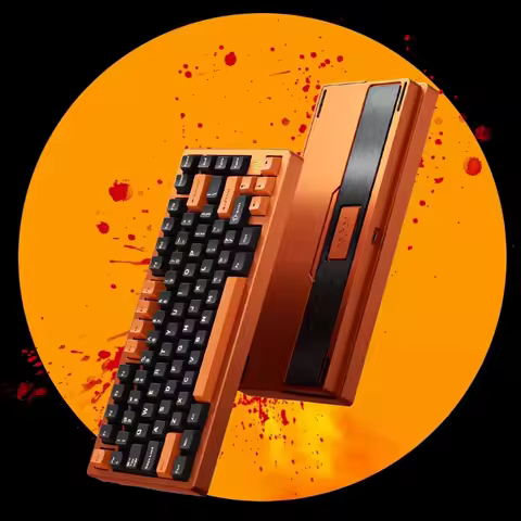 PMO WAVE75 Mechanical Keyboard Wireless Tri Mode Aluminum Alloy Innovative Dual Structure QMK/VIA Custom Office Gaming Keyboard