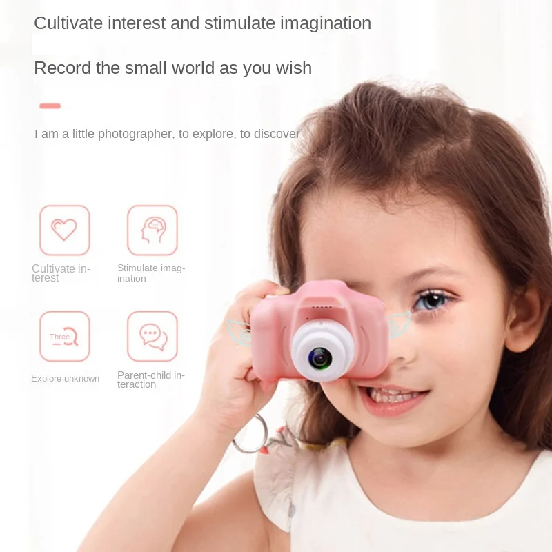 Nieuwe Mini Kindercamera 2 Inch Kleurendisplay Outdoor Fotografie Speelgoed Slr Camera Kind Speelgoed Cadeau Hd Camera Video Speelgoed Speelgoed