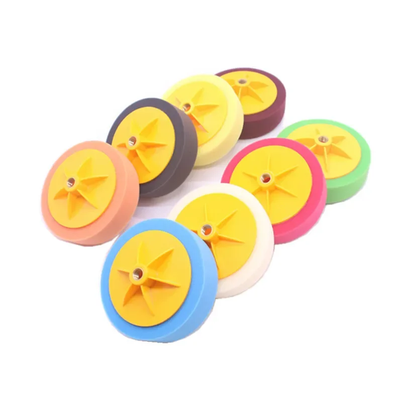 6 Inch Waxing Sponge Restore Coarse, Medium And Fine Screw Polishing Disk Car Beauty Mirror Repair Sponge Wheel M14 Disk