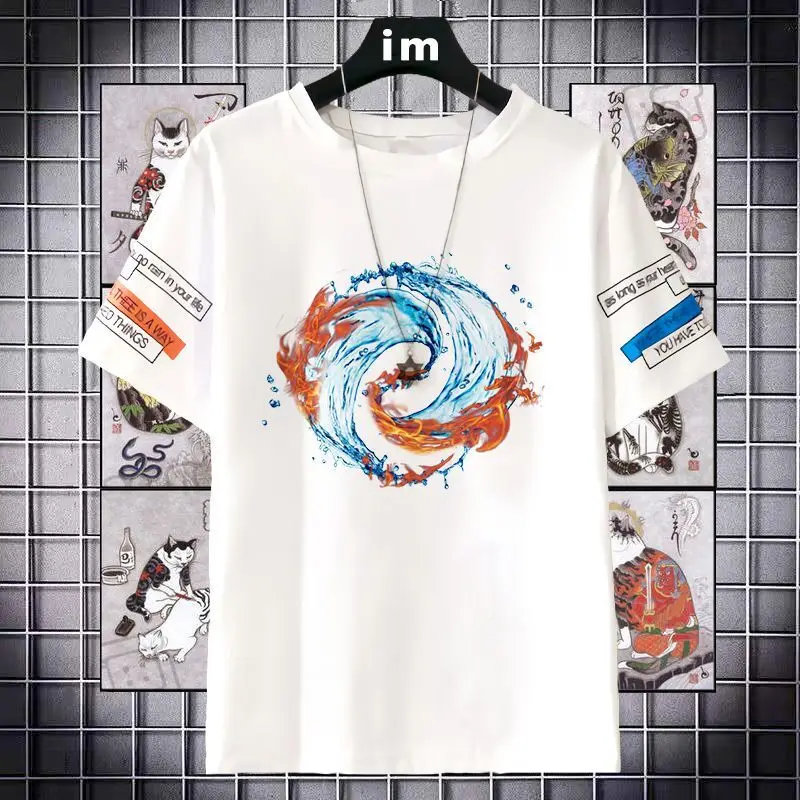 

Cultural Shirt For Men Women, Youth And Students, Short Sleeve Summer T-Shirt, Clothing, Martial Arts Uniform, Tai Chi Trend