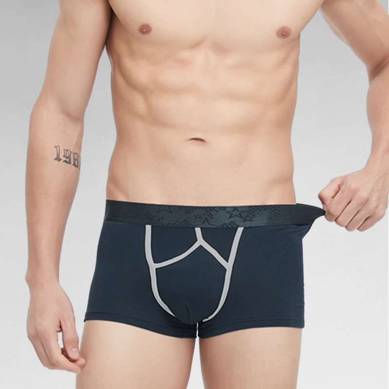 Gun Bullet Spermatic Cord Separation Underwear Men's Vein Scrotum Support Bag Boxer Briefs Varicose Sexy Boxer Briefs