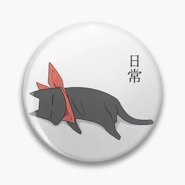 Nichijou Sleeping Sakomoto  Soft Button Pin Women Clothes Jewelry Creative Brooch Badge Cartoon Lover Metal Decor Lapel Pin